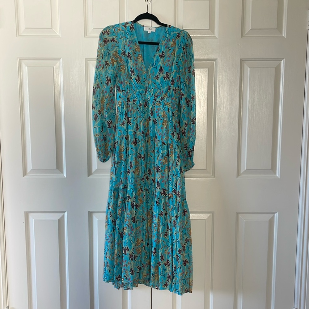 ALC long Dress Multi Color w long sleeves